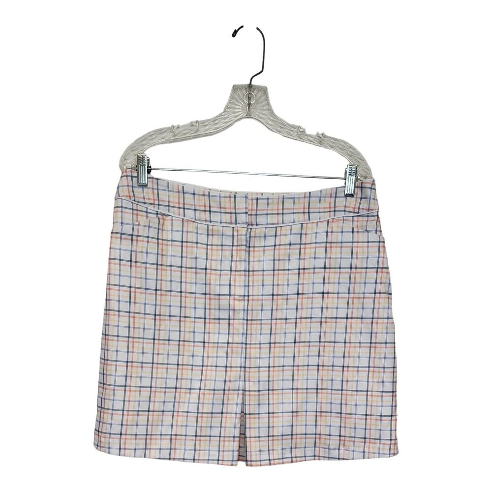 Tail White Label Golf Skort Multicolor White Plaid Size 12